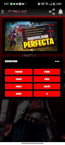 Panel Red APK setup screenshot